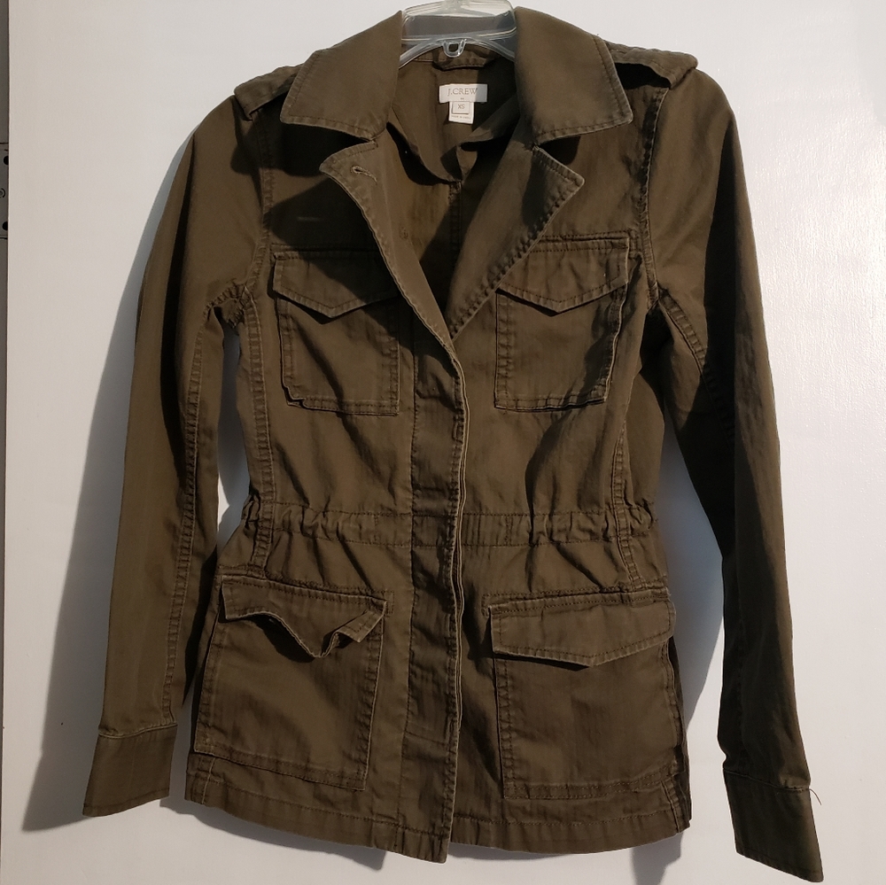J. Crew Green Utility Jacket Size XS